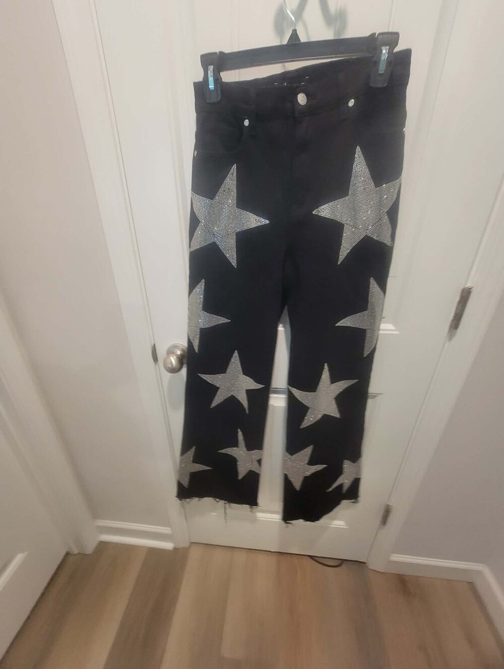 Vibrant "Stars Born Wide" Junior's Sz 5 Black Wide Leg Denim Jeans